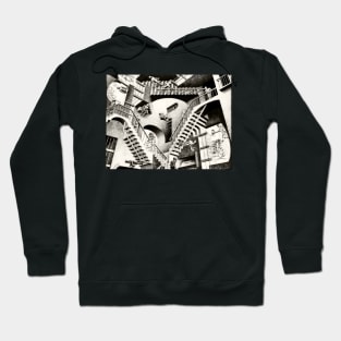 Escher Relativity Art Print 1953 Imp-Art Poster Maurits Cornelis Escher Optical Illusion M. C. Escher Gift Hoodie